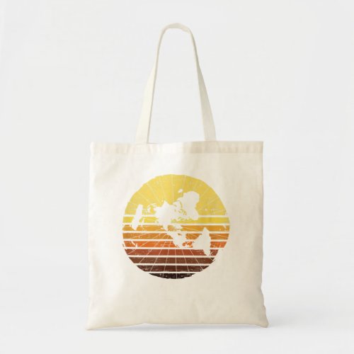 Flat Earth Conspiracy Theory Retro Earth Day Ice W Tote Bag