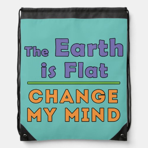 Flat Earth     Drawstring Bag