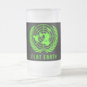 Flat Earth Frosty Beer Stein Mug