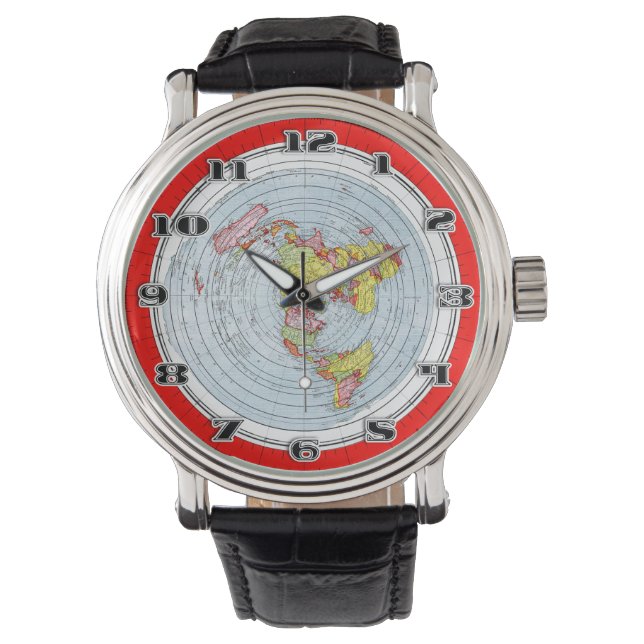 Flat Earth Gleasons Stationary Map of the World Watch (Front)