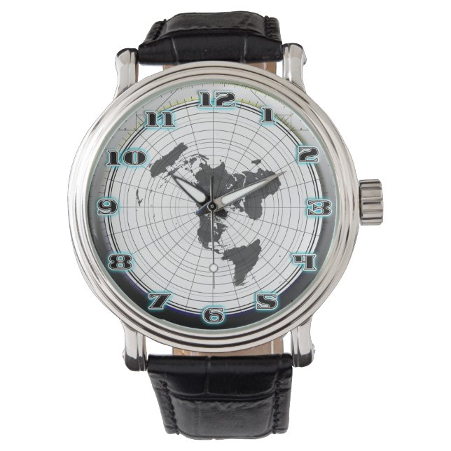 Flat Earth Gleasons Stationary Map of the World Watch (Front)