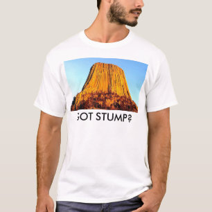 Flat Earth Has No Forests Got Stump Men's T-Shirt