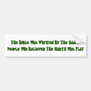 Flat Earth Historians Bumper Sticker