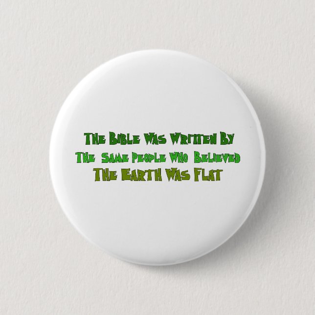 Flat Earth Historians Pinback Button (Front)