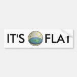 Flat Earth It&#39;s Flat Bumper Sticker at Zazzle