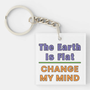 Flat Earth Keychain