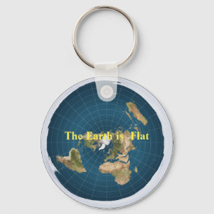 Flat Earth Keychain