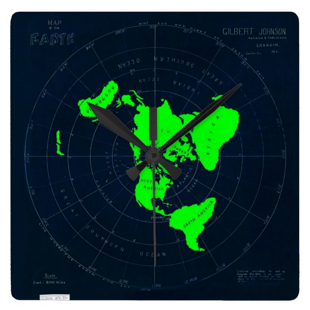 flat earth disk map