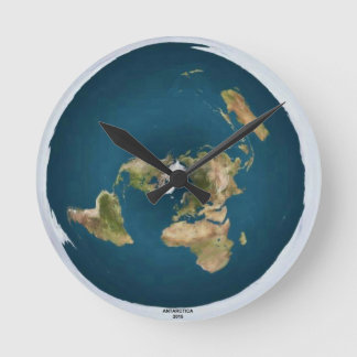 Flat Earth Medium Wall Clock