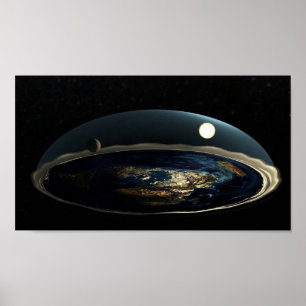 Flat Earth Model Poster