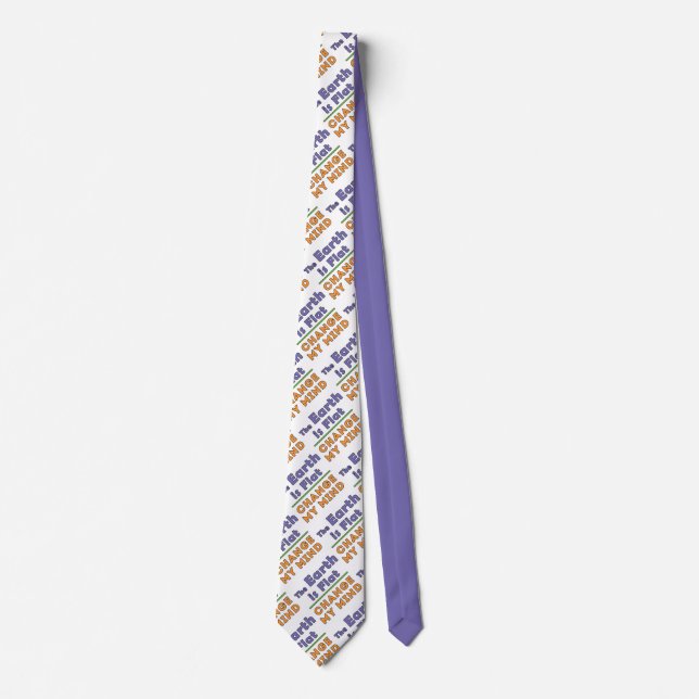 Flat Earth     Neck Tie (Front)