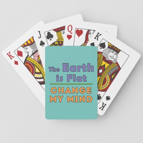 Flat Earth Playing Cards