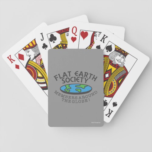 Flat Earth Society Members Around The Globe Playing Cards