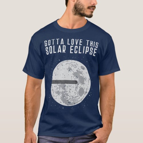 Flat Earth Solar Eclipse Moon Funny Conspiracy The T_Shirt