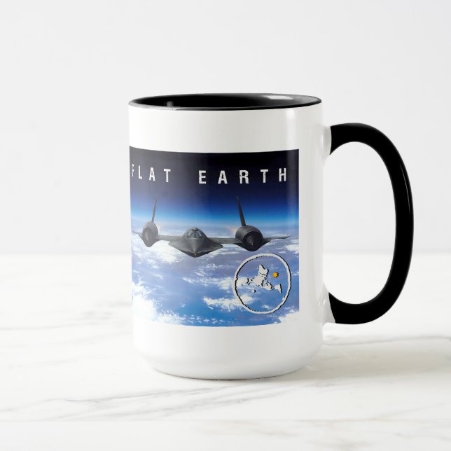 Flat Earth SR71 -- Mug Two Tone (Right)