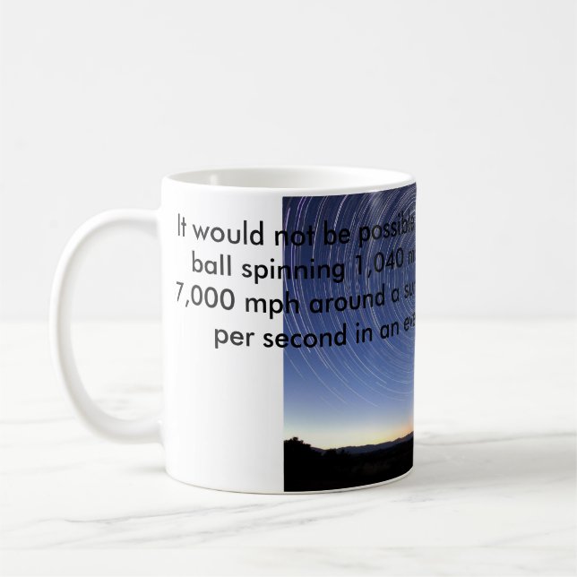 Flat Earth Star Mug (Left)