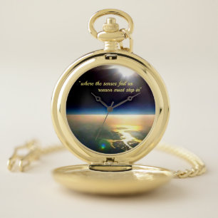 Flat Earth Timeless Pocket Watch