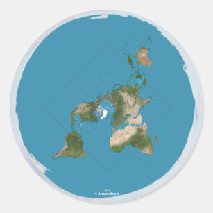 Flat Earth Today Button Classic Round Sticker