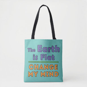 Flat Earth Tote Bag