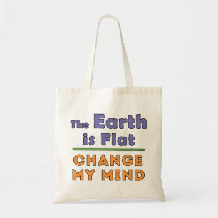 Flat Earth Tote Bag
