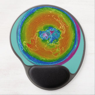 Flat Earth weather map Gel Mousepad