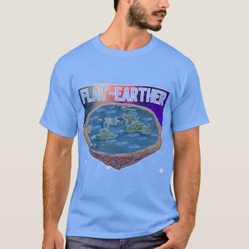 Flat Earther Earth Planet Space Lover T_Shirt