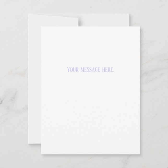 Flat Easter Card (Back)