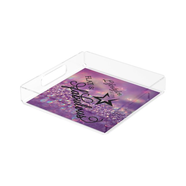 Flat & Fabulous acrylic tray (Angled)