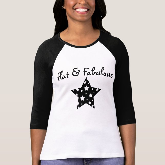 Flat & Fabulous raglan T-Shirt (Front)