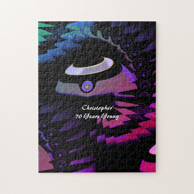 Flat Green Bowls Jigsaw Puzzle (Vertical)