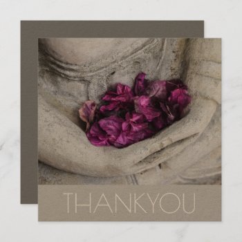 Flat Greeting Card : Thank You : Buddha by TINYLOTUS at Zazzle