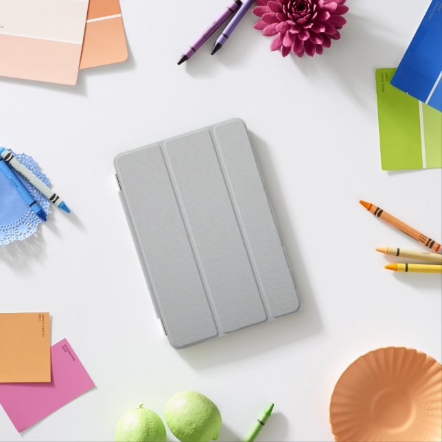 Flat Grey White  iPad Mini Cover (In Situ)