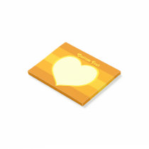 Flat Heart Icon Post-it Notes