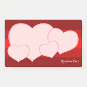 Flat Heart Icon Post-it Notes (Front)