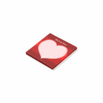 Flat Heart Icon Post-it Notes