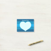Flat Heart Icon Post-it Notes (On Desk)