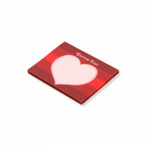 Flat Heart Icon Post-it Notes