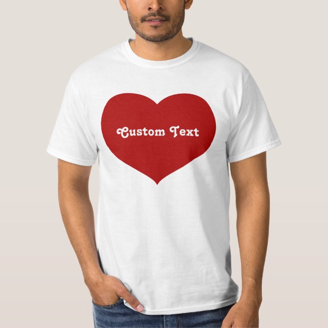 Flat Heart Icon T-Shirt (Front)