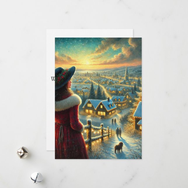 Flat Holiday Card (Front/Back In Situ)