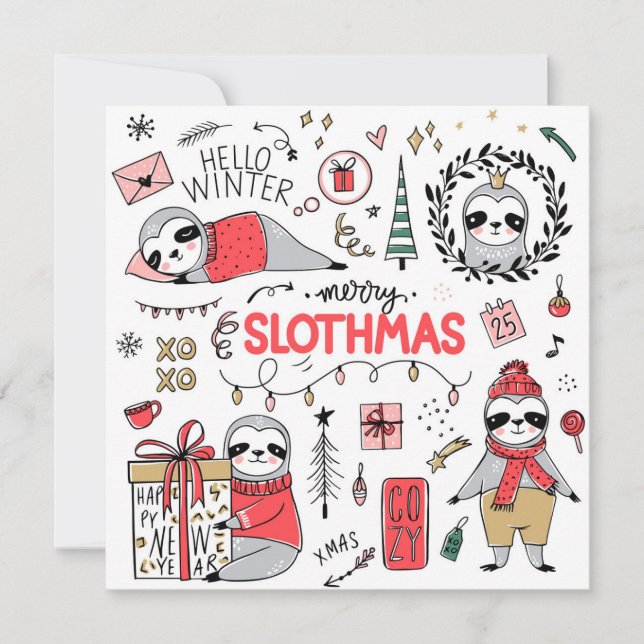 Flat Holiday Card (Front)