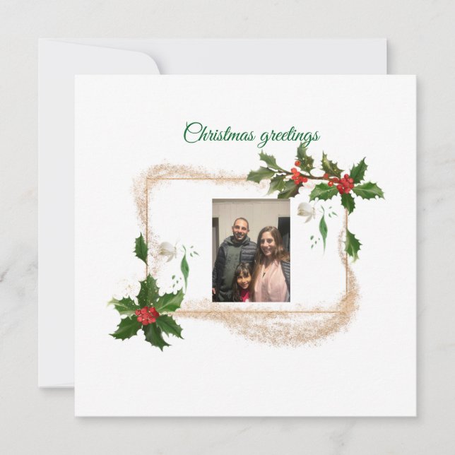 Flat holiday card (Front)