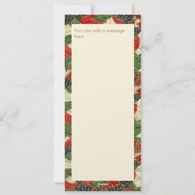 Flat Holiday Card (Back)