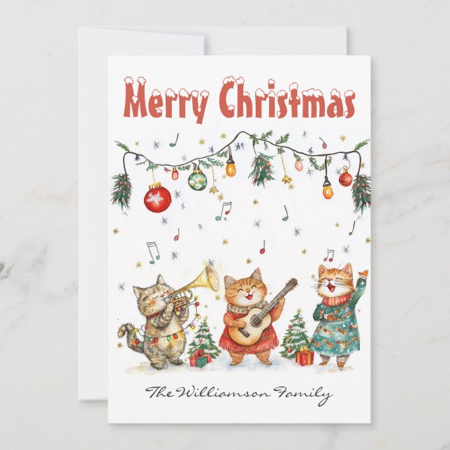 Flat Holiday Card (Front)