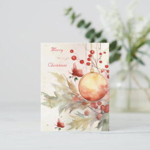Flat holiday card