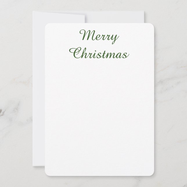 Flat Holiday Card (Back)