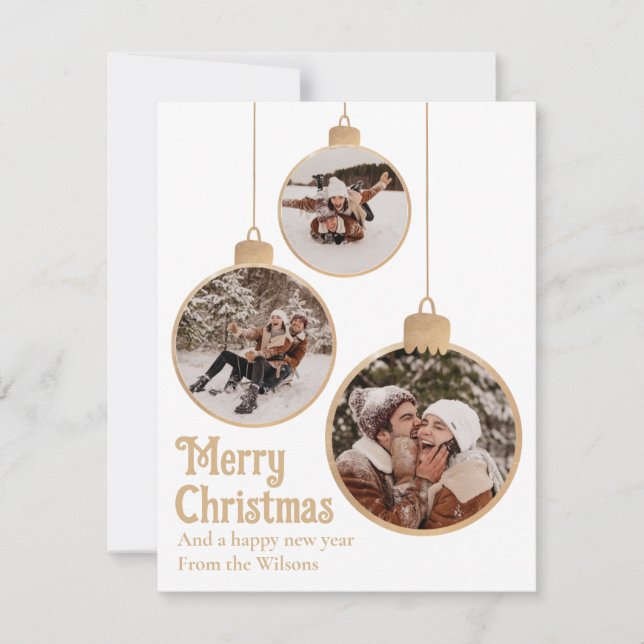 Flat Holiday Card (Front)
