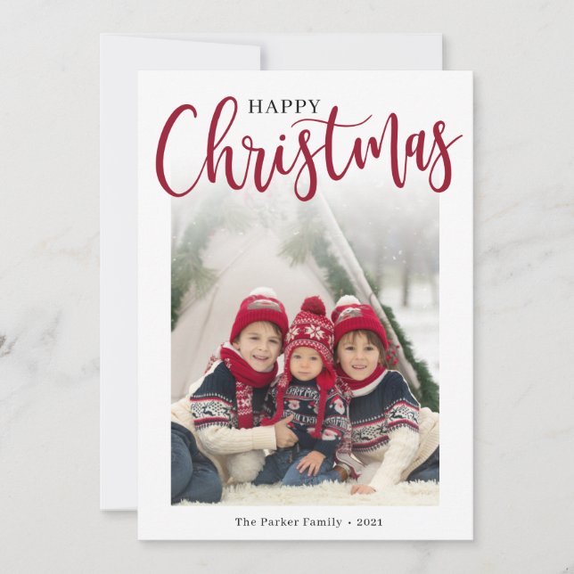 Flat Holiday Card (Front)