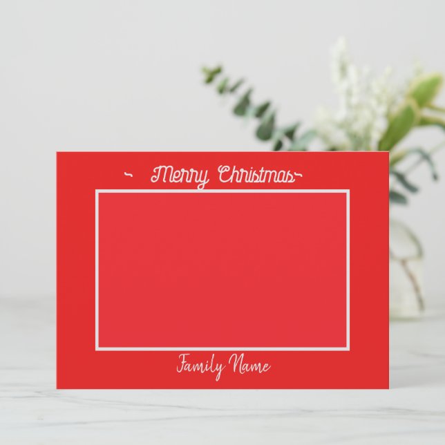 Flat Holiday Card (Standing Front)