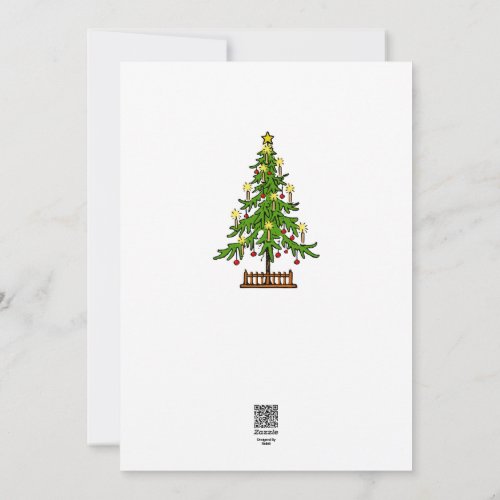Flat Holiday Card 5x7 Christmas Candles