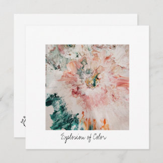 Flat Holiday Card Explosion of Color square